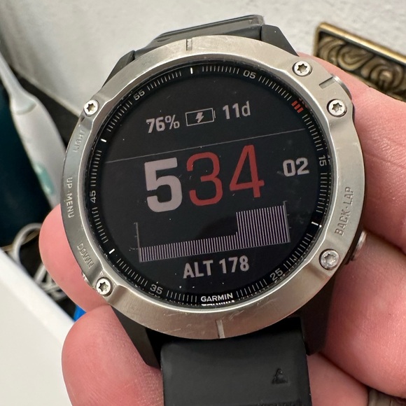 Garmin Fenix 6 Gorilla Glass Smartwatch GPS 47mm - Picture 1 of 13